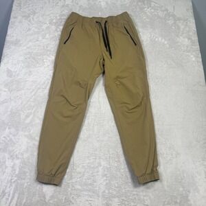 American Eagle Mens Active 24/7 Tech Flex Khaki Jogger Pants S AE Outfitters